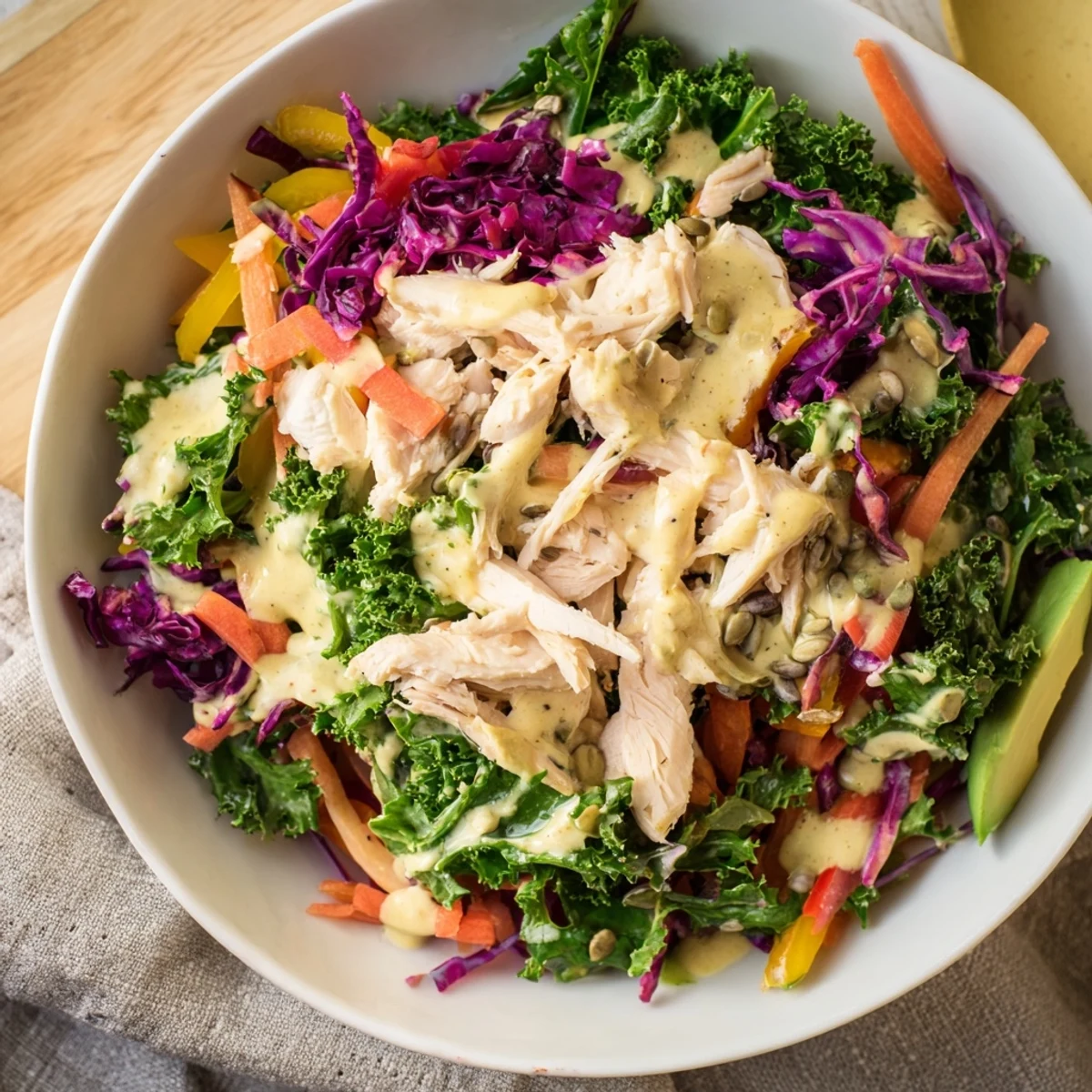 Poppy-Inspired Chicken Salad Wraps, a hearty wrap bursting with fresh vegetables and creamy chicken.