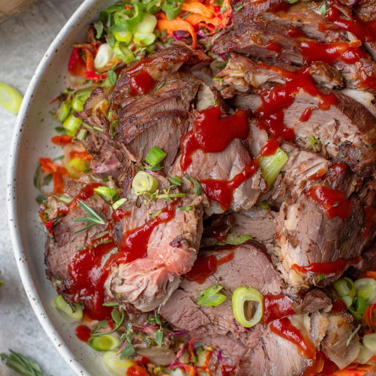 Steaming Everyday Herb-Sprigged Turkey Meatloaf, a juicy main dish with a shiny, sweet ketchup glaze.