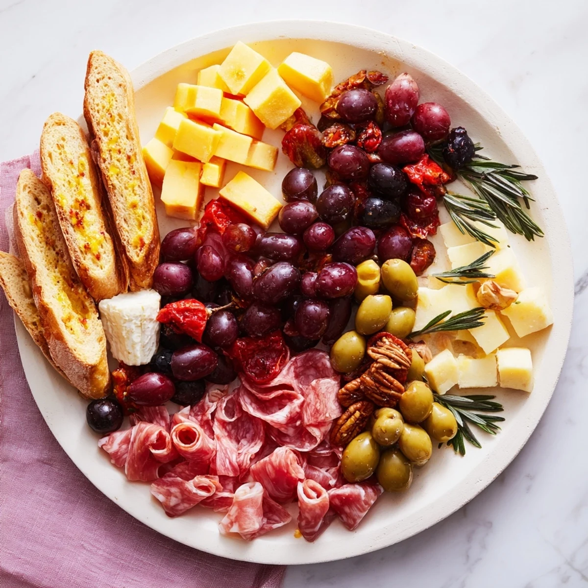 Delicious Ouroboros Circle featuring a fanned cracker "head" meeting a grape "tail," perfect for guests to enjoy.