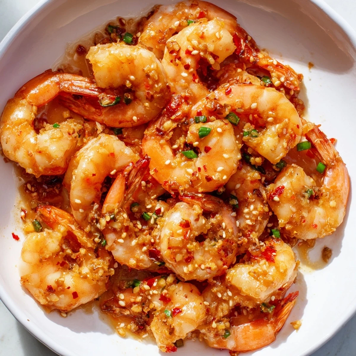 Korean garlic butter shrimp