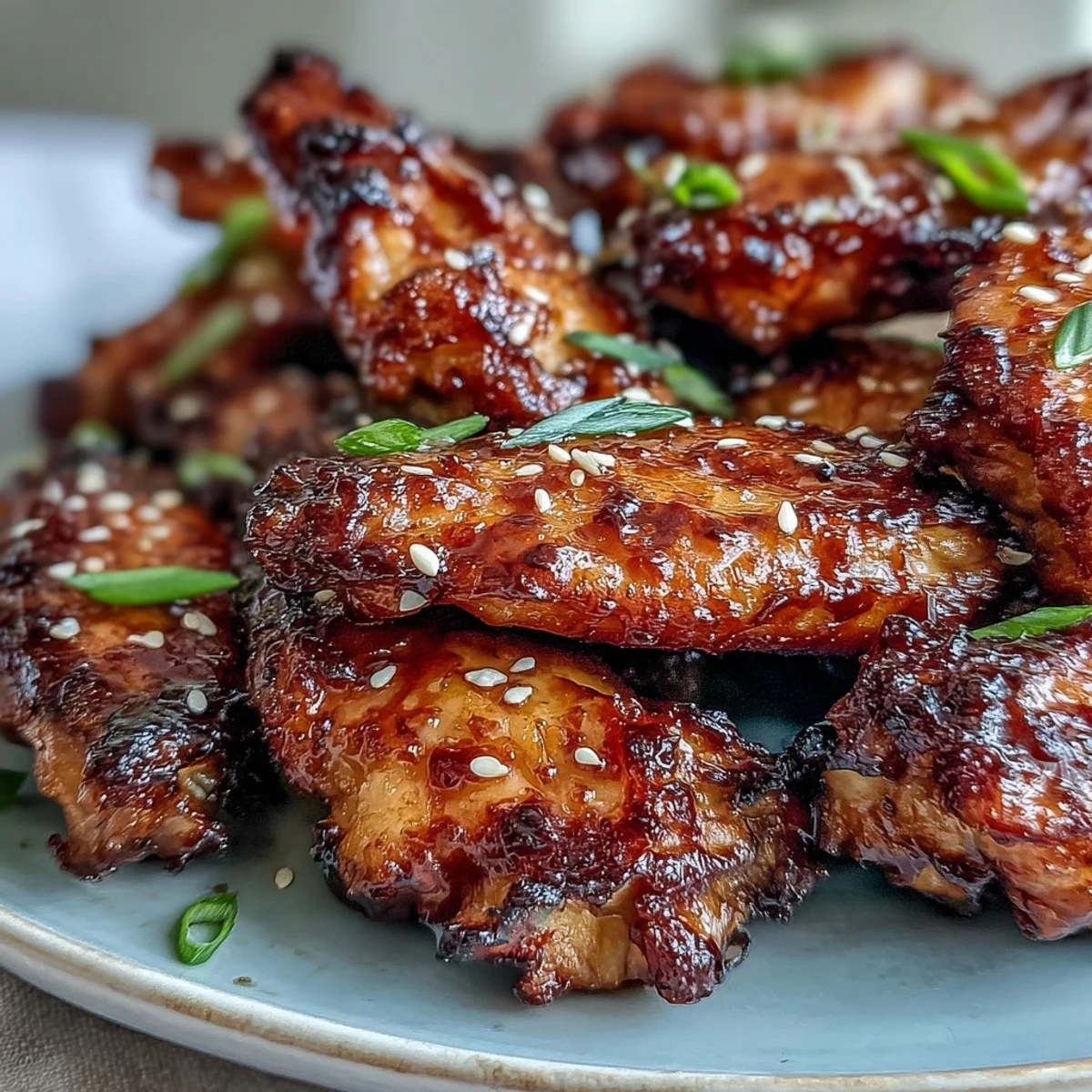 Close-up of Coca Cola Chicken Wings, featuring a caramelized dark sauce and tender meat, ready to be enjoyed with steamed rice.