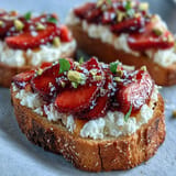 Strawberry Honey Ricotta Toast