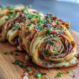 Savory Asian-style scallion pancakes, pan-fried until crisp and filled with tender green onions.  