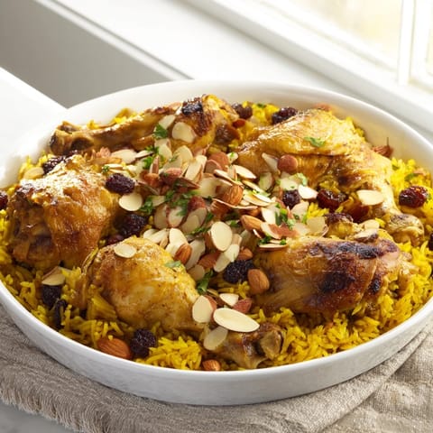 Saffron Chicken Rice Pilaf
