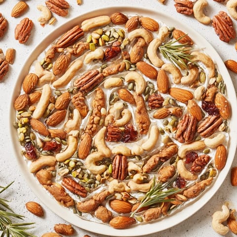 Whimsical nuts seeds cheese