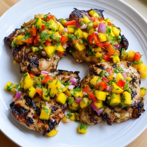 Grilled Mango Salsa Chicken