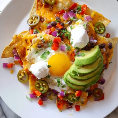 Egg-Topped Breakfast Nachos