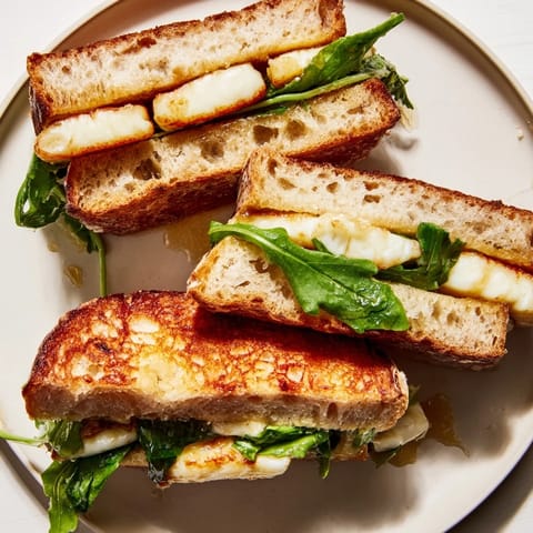 Crispy Halloumi Grilled Cheese