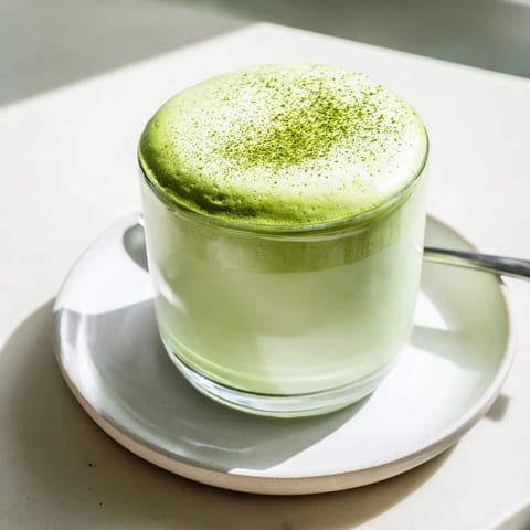 Creamy Matcha Latte Foam