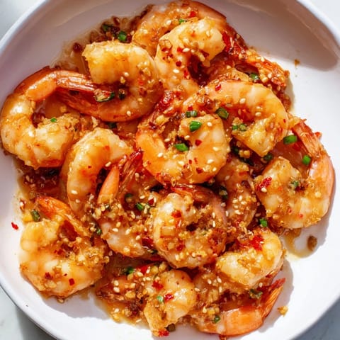 Korean garlic butter shrimp