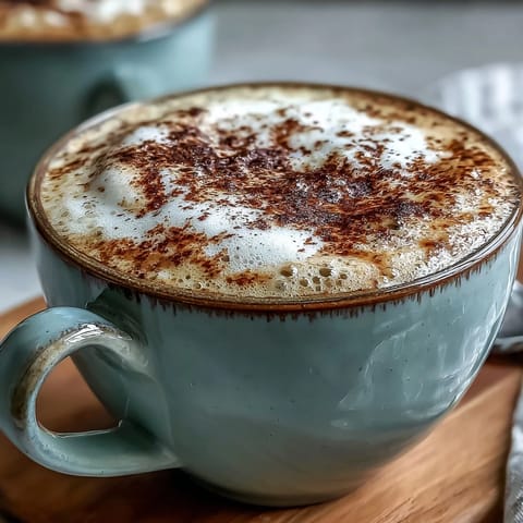 Hojicha Cappuccino with Roasted Tea