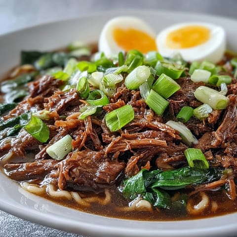 Slow Cooker Beef Ramen Noodles