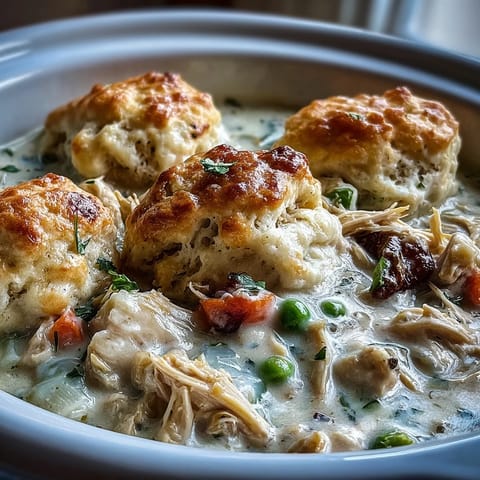 Slow Cooker Ranch Chicken & Dumplings