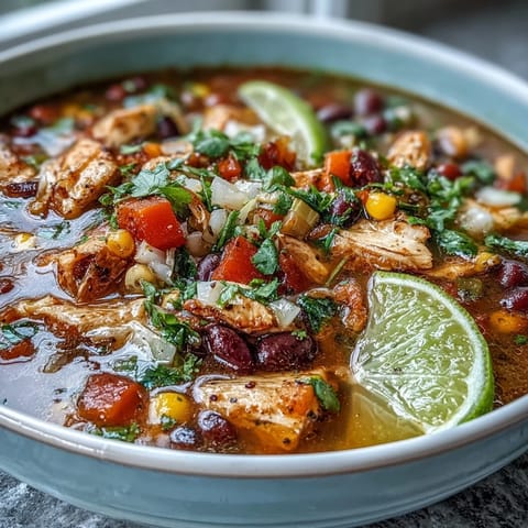 High-Protein Chicken Taco Soup