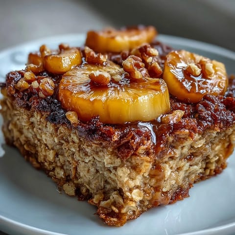 Vegan Tropical Oatmeal Bake