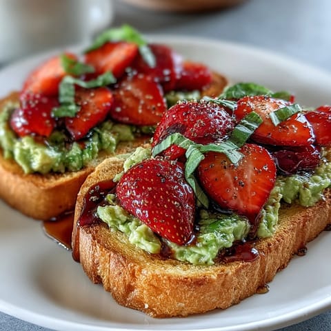 Galentines Avocado Toast Strawberries