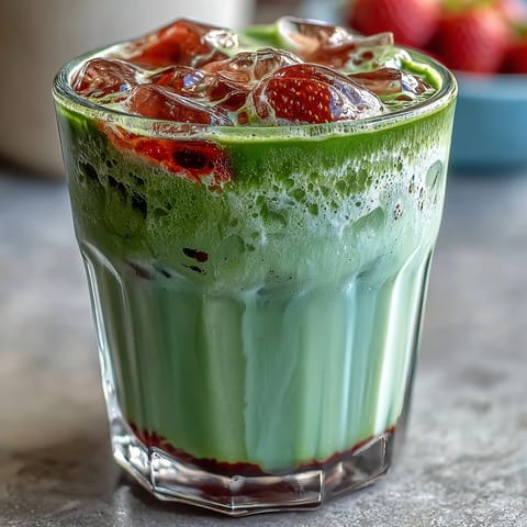 Strawberry Matcha Latte Oat