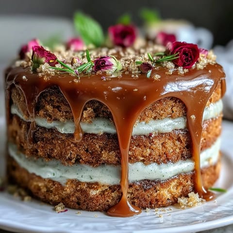 Taurus Floral Butterscotch Layer Cake