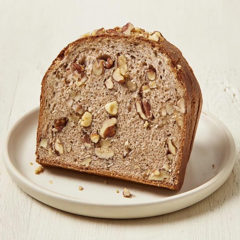 Freshly baked nutty whole wheat loaf bread: a hearty, crusty loaf with a lovely, inviting aroma.