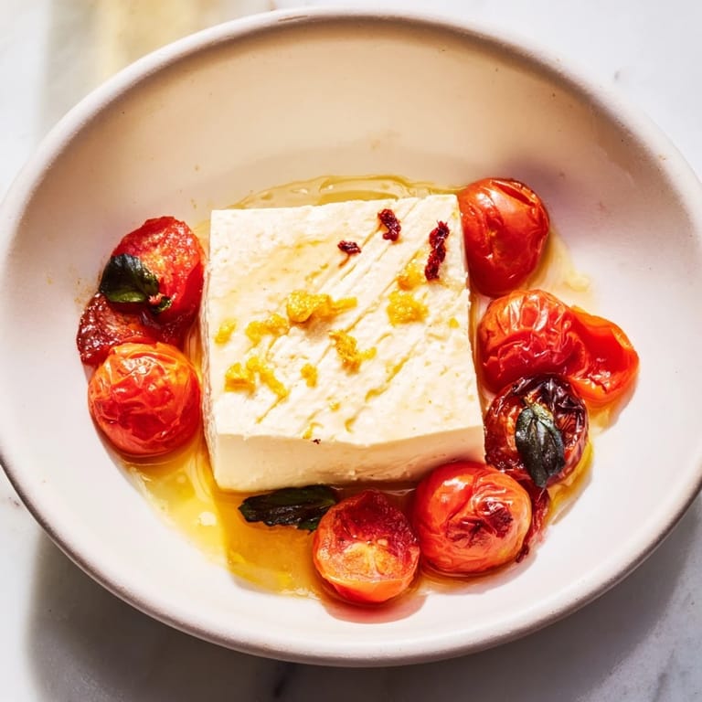 Sizzling Baked Feta 2.0 features bubbly feta with roasted tomatoes and a sweet heat flavor from the honey.