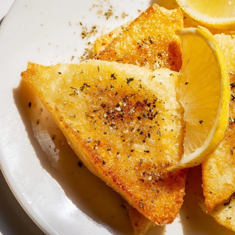 Melted and delicious Greek Saganaki cheese, fried to a perfect golden brown, ready to enjoy.