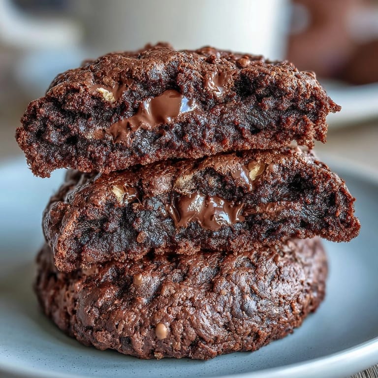 High-protein chocolate cookies featuring blended cottage cheese for moisture, packed with chocolate chips, and perfect for post-workout snacking.