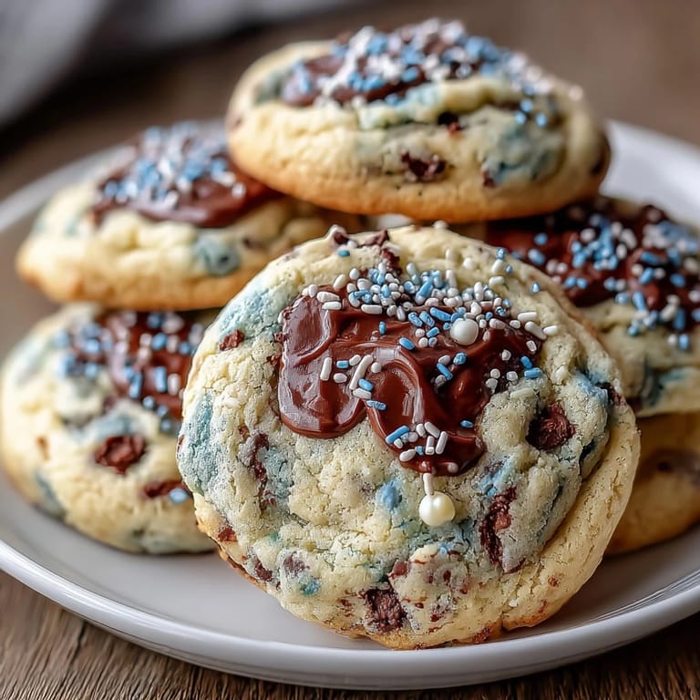 Whimsical pastel swirl cookies with dreamy colors and a buttery crumb, inspired by Cookie Run Kingdom, topped with cheerful sprinkles.