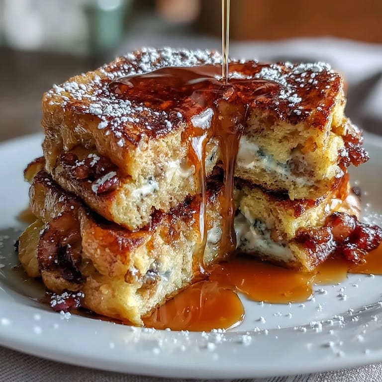 Fluffy oven-baked blueberry pancake casserole with warm, bubbling berries and a crisp sugared top, served with maple syrup for a cozy breakfast.