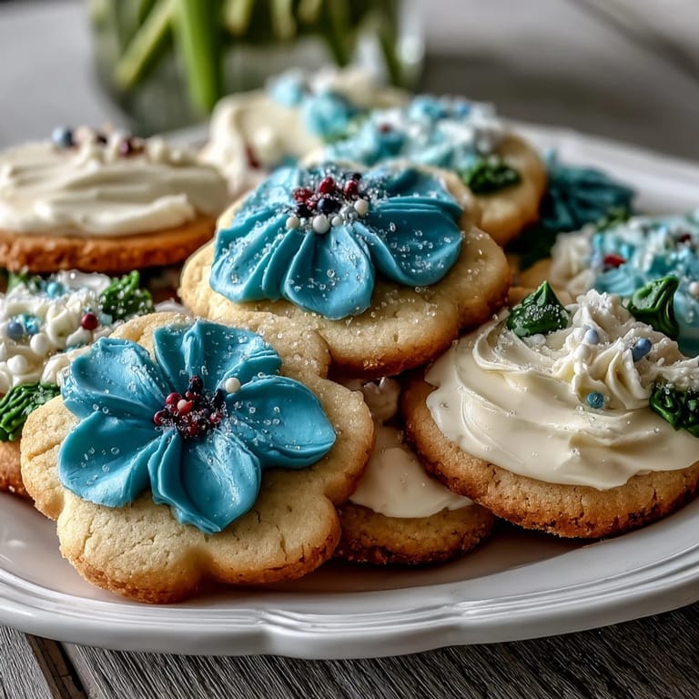 Buttery, melt-in-your-mouth flower cookies decorated with vibrant royal icing, ideal for seasonal gatherings and gifting.