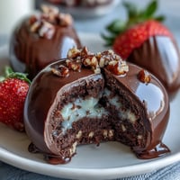 Dubai Chocolate Strawberry Easter Eggs with Crunch Filling, a luxurious fusion treat with crisp strawberry shell and nutty filling.