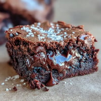 Decadent tahini chocolate brownies with rich dark chocolate and nutty tahini swirls, baked to fudgy perfection in a square pan.  