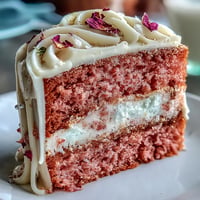Elegant pink Bridal Shower Rosé Velvet Cake with shimmering gold drip.